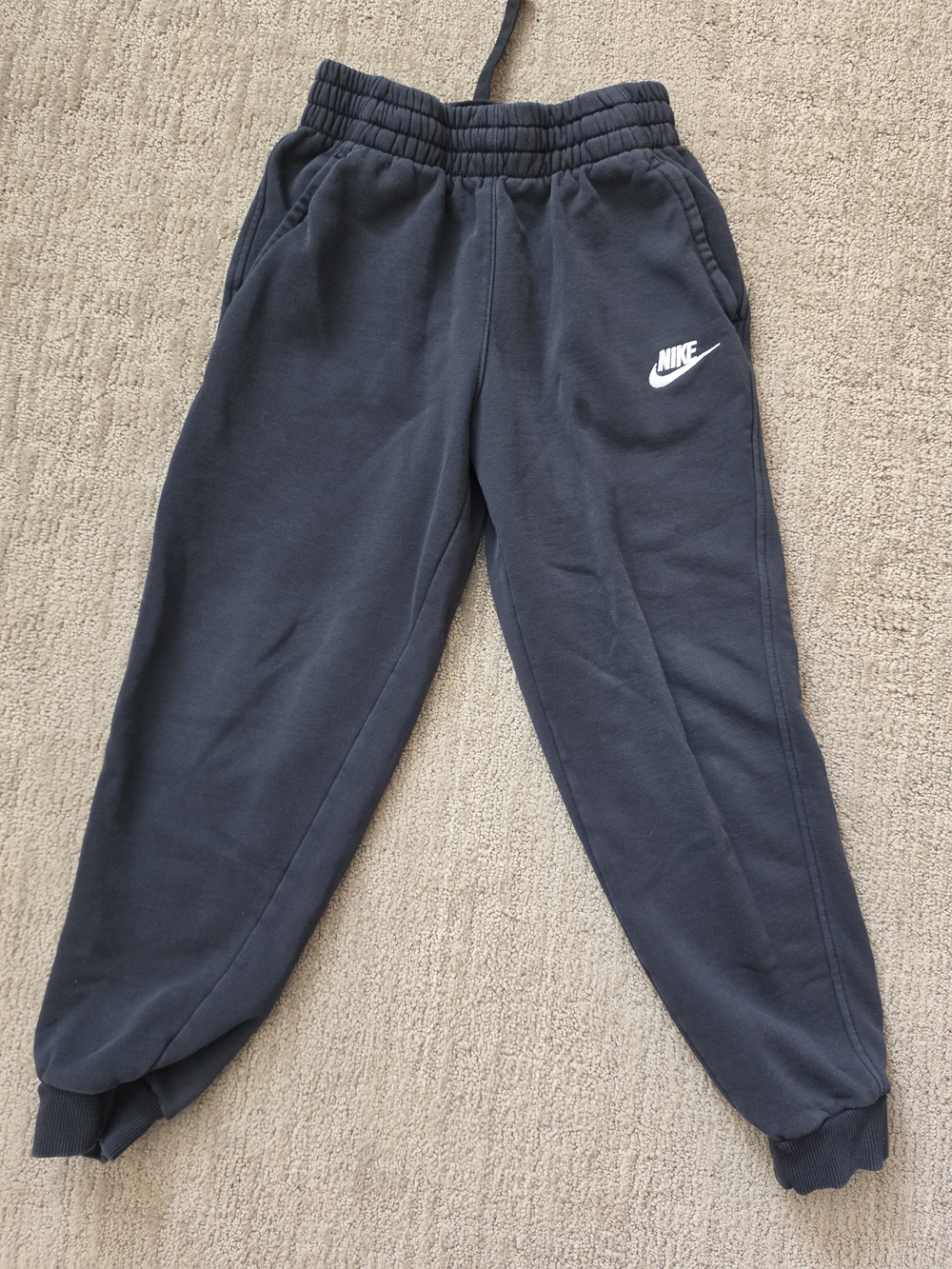 Nike Kids Black Logo Jogger Sweatpants